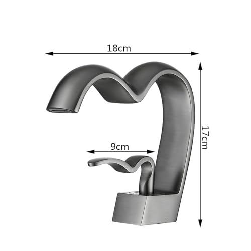 Robinet de salle de bain design cœur pour un lavabo moderne - 8