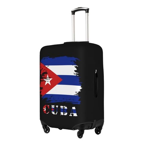 Travel Luggage Cover Vintage Cuba Flag Fashion Washable Baggage Suitcase Protector Fit For Luggage Large2
