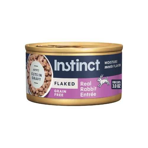 Instinct Flaked Entrees Wet Canned Cat Food Rabbit 3 oz. (24 Count)