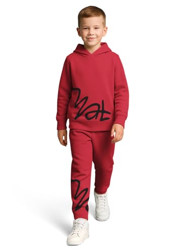 Image of HELLCAT Trendy Co-ords With Hoodie Sweatshirt and Trackpant Clothing Set for Boys