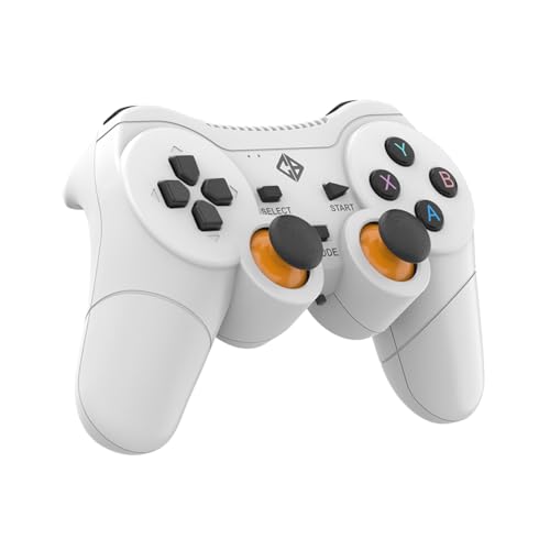 Image of Cosmic Byte Nexus Wireless Controller for PC | Dual Vibration, Sensitive Triggers, Fast Response | Powered by 2 AAA Batteries (Not Included) (White)