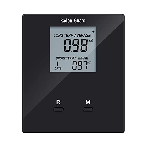 Home Radon Detector, Portable Radon Tester, Long and Short Term