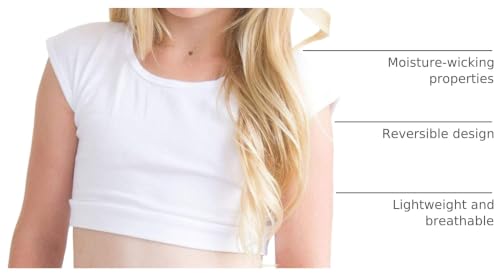 Image of HALFTEE Girls Layering Tee | Crop Tops for Girls | Sizes 4-12