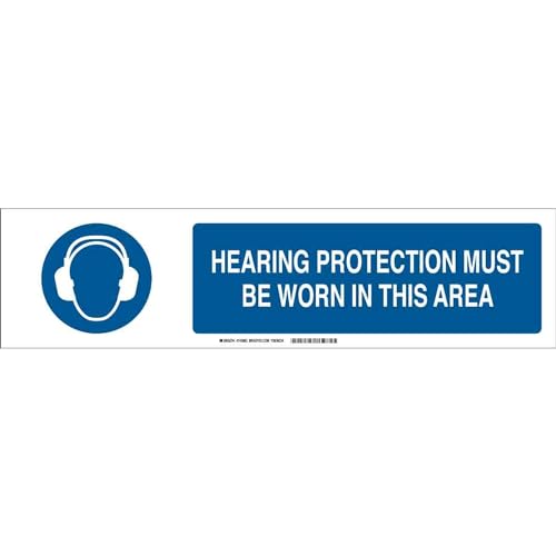 Panneau de sécurité Brady 140802 haute visibilité pour protection auditive