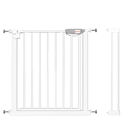 UBRAVOO Cancelletto per Bambini per Cani, Altezza 100 Cm Cancelletto di Sicurezza per Bambini 85-94 cm di Larghezza Chiusura Automatica Tripla Serratura Aperta Tenere Cancello per Scale