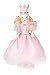Clever Creations Sugar Plum Fairy Wooden Nutcracker Wearing Pink Dress, Pearl Necklace, Crown | Holding Star Fairy Wand | Festive Decor | Perfect for Shelves & Tables | 100% Wood | 14" Tall...