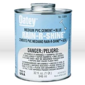 OATEY 32 OZ PVC RAIN-R-Shine Blue Cement (30894) (12/Each) 12