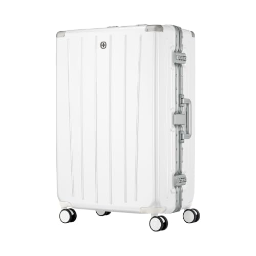 WENGER Loady L Hartschalenkoffer, 82 l Reisekoffer mit 4 Rollen, Weiß – Ansicht 1