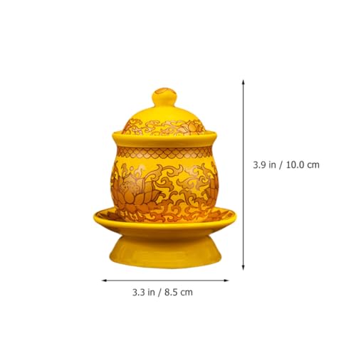 Taza de loto para agua sagrada ideal en templos y hogares 3