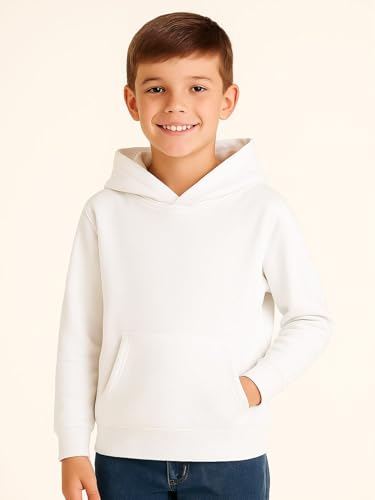 Image of HILEELANG Boy Hoodie Sweatshirt Zip-Up Cotton Casual Pocket Jacket Spring Fall Clothes