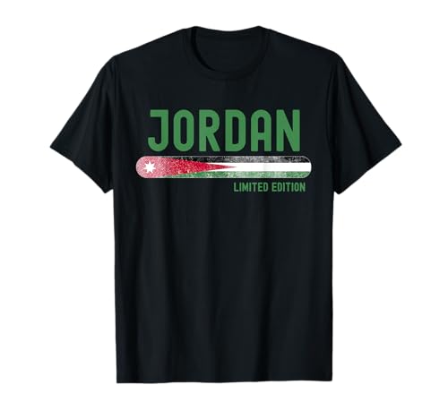 Jordan Flag | Jordanian Vintage Distressed Camiseta
