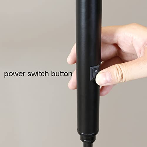Lámpara LED de pie con sombra ajustable y diseño de botones 5