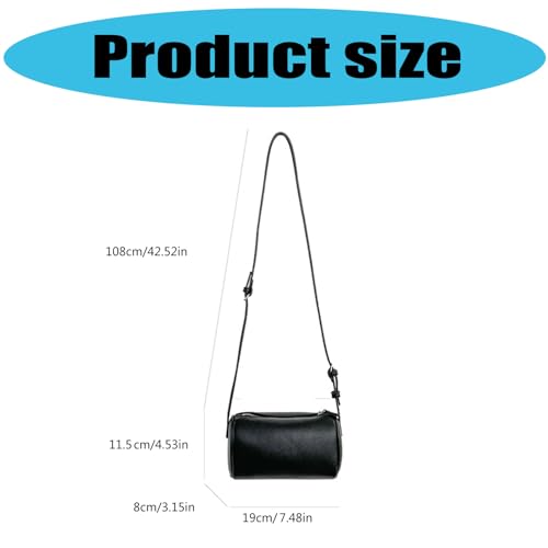 Sac à main rond compact avec sangle réglable ergonomique - 5