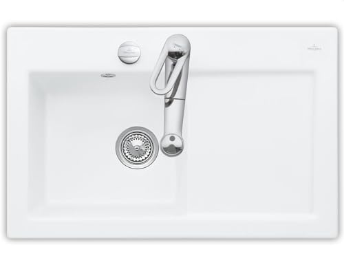 VILLEROY & BOCH | SUBWAY 45 | Spüle | Einbauspüle | 78 x 51 cm | alpinweiß | Tropfteil rechts | 1 Stück