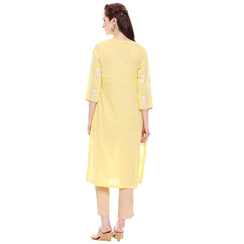 Image of BIBA Women Cotton Straight Printed Kurta