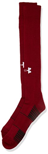Under Armour Adult Team Over-The-Calf Socks, 1-Pair , Cardinal/White , Medium #TOP20