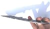 AMJ Crafts 10" Damascus Steel Tracker knife Blank, Tactical, Survival, Camping, DIY, Knife Making kit, outdoor, EDC, Gift Blade #4