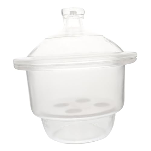 Desecador de vidrio transparente portátil para experimentos de laboratorio y aprendizaje escolar