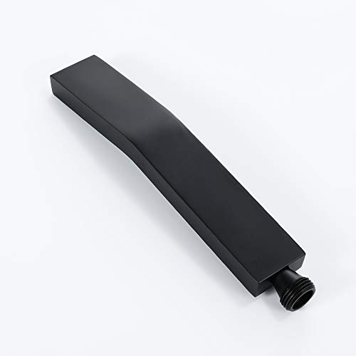 Cabezal de ducha de mano de latón negro elegante con manguera de 59 pulgadas para un baño de lujo 5