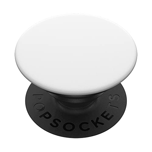 Image of PopSockets PopTop Phone Grip, Top Only (Base Sold Separately), White - White on Black