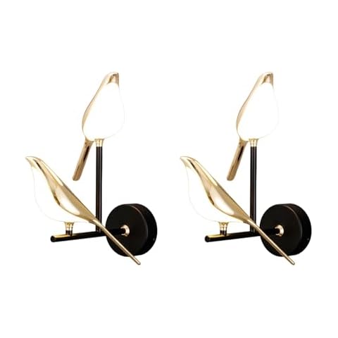 XQ-Gforward Modern Bird Light,LED Wall Light Fixtures,Rotating Bedroom Bedside lamp, Living Room Wall Hanging lamp(Size:Single Head) Cover