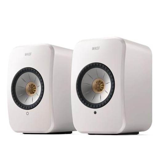 KEF LSX II Wireless HiFi Speaker System (Mineral White)