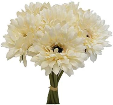 Amazon.com: Sweet Home Deco 13'' Silk Artificial Gerbera Daisy Flower ...