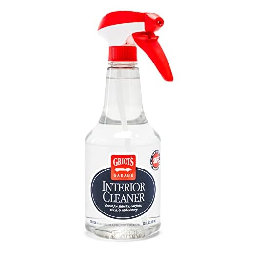 Griot's Garage 10956 Interior Cleaner 22oz – Safe on All Interior Surfaces – Carpets, Upholstery, Plastic, Etc. Contains No Dye’s or Additives, Perfect for Cars, Trucks, SUV’s, RV’s, Boats, & More!