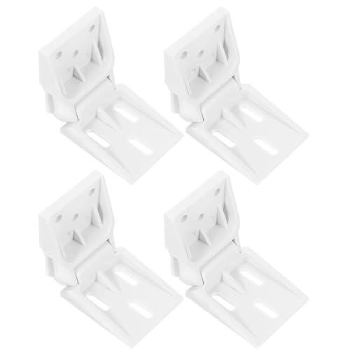 NUOBESTY 4 Piezas Bisagras para Puerta de Congelador Rv de Bisagras de Plástico Resistentes y Equilibradas para Nevera de Camper y Congelador Tipo Cofre Color Blanco Fácil Instalación y