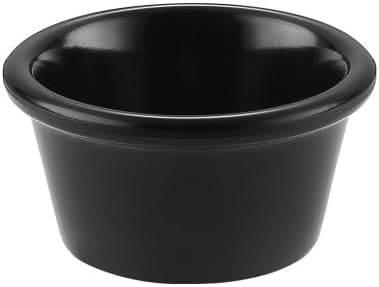 CAC China MRKF-2-BLK Black Melamine Ramekin 2 oz., 2 7/8" - 1 dz