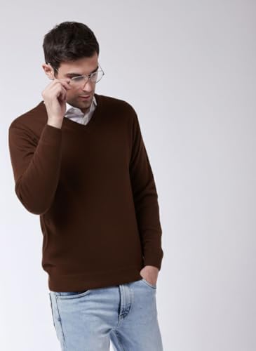 Image of Pivl Men's Winter V Neck Solid Sweaters ||Winterwear||