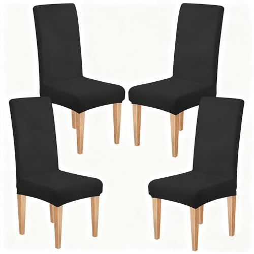 Dioxide Stuhlhussen 4er Set Stretch Stuhlhussen Schwingstühle Elastische Hussen Stuhlbezug Abnehmbarer Waschbarer Stühle Schutz für...