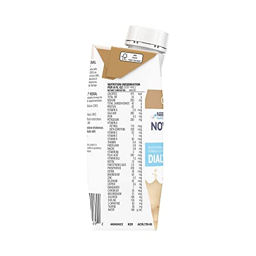 Image of Nestle Novasource Renal Nutritionally Complete Formula Cafe Mocha Flavor 8 oz Carton, 12 Count