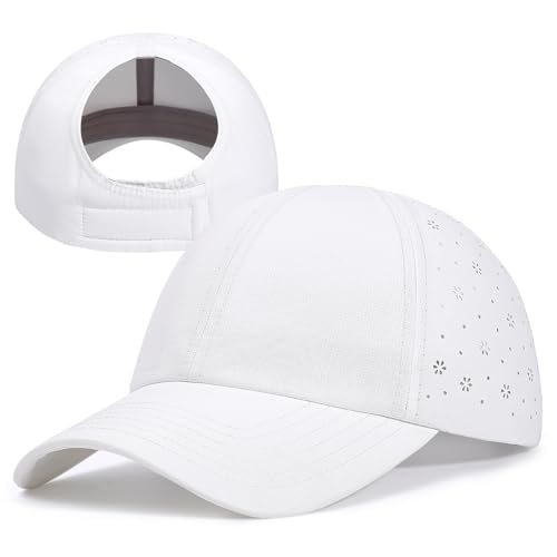 Gorra beisbolera mujer sin espalda para ponytail ajustable miniatura 2