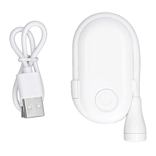 WGFOIP Book Reading Light, USB Rechargeable 3 Colors Levels Brightness Adjustable Clip On Book Light for Book Lovers (White)