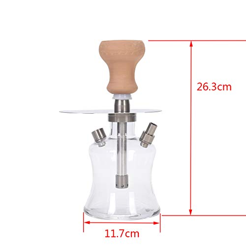RHP Shisha Set Klein Mini Shisha To Go mit Tasche & Shisha Zubehör (Shisha Kopf + Silikonschlauch inkl. Spiralfeder… – Bild 4