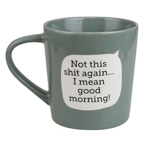 Taza de café de cerámica gris Our Name is Mud 16 oz miniatura 1