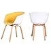Produktbild KUN_SK Esszimmerstuhl 2er Set Stoffsessel mit Metallgestell für Wohnzimmer Esszimmer Gelb