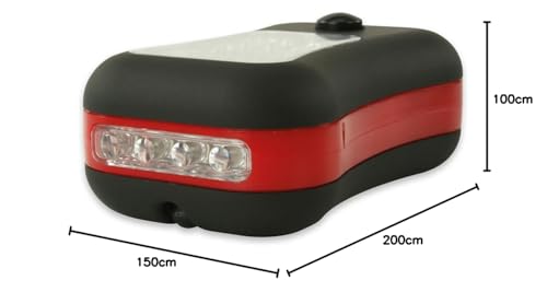 HyCell handliche Werkstattlampe 2in1 1600-0045 Taschenlmape, Rot / Schwarz