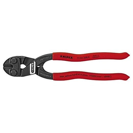KNIPEX Tools - CoBolt Compact Bolt Cutter, Fence Cutting (7101200R)