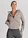 Trendy Queen Womens Zip Up Hoodies Jackets Cropped Sweatshirts Fleece Fall Outfits Casual Comfy Y2k Tops Winter Clothes 2025 CoffeeGrey M