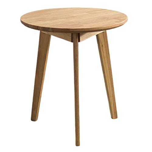 Table à manger ronde en bois massif table de cuisine moderne peu encombrant