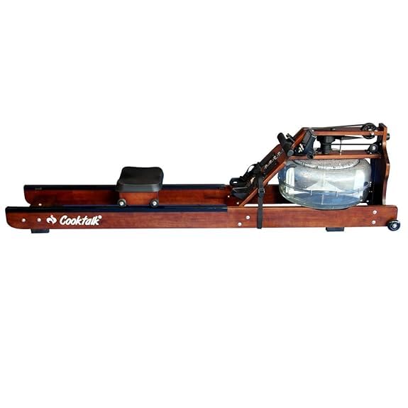 CookTalk® Imported Wooden Made Water Rower Rowing Machine with Bluetooth-Enabled for Rower Exercise-picture-14