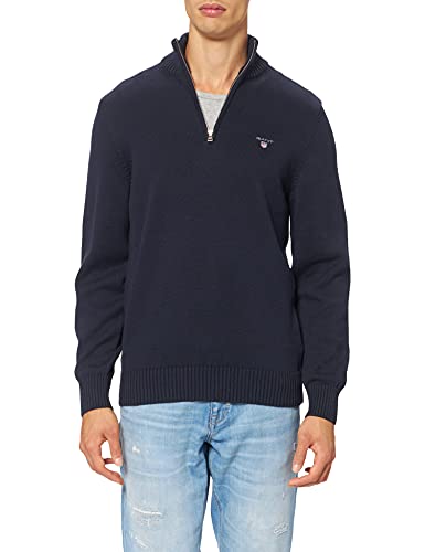 GANT Herren Cotton Pique Half Zip Baumwollpullover MIT KURZEM...