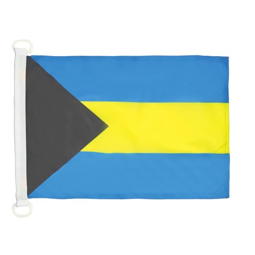 Image of Bahamas NAUTICAL Flag 18'' x 12'' - Bahamian flags 30 x 45 cm - Banner 12x18 in for boat - AZ FLAG