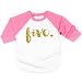 Girl Fifth Birthday Outfit, Fifth Birthday Shirt, Five Year Old Outfit (6T)