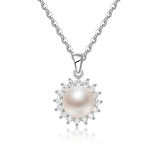 Chaîne ras du cou en perles d'eau douce naturelle véritable 10-11mm pendentif goutte
