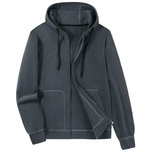 Veste en polaire pour homme avec sweat à capuche en sherpa chaud
