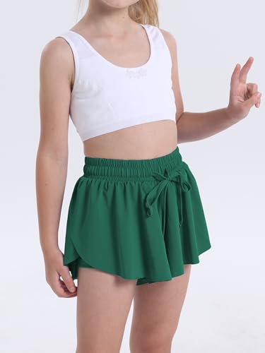 Image of Flowy Shorts for Teen Girls Athletic Running Youth Butterfly Shorts