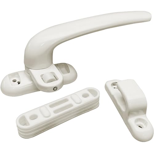Image of AARAM Right Side Aluminium Window Handle, Pack of 1, Domal Accessory for Windows & Doors, Corrosion Free, Replacement Handle for Window & Doors (White)